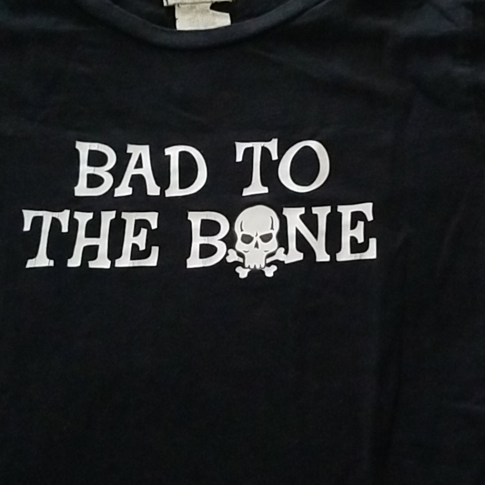Bad to the bone ladies tank. Small
